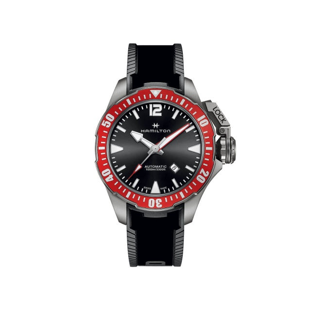 Gents Khaki Navy Frogman Hamilton Watch