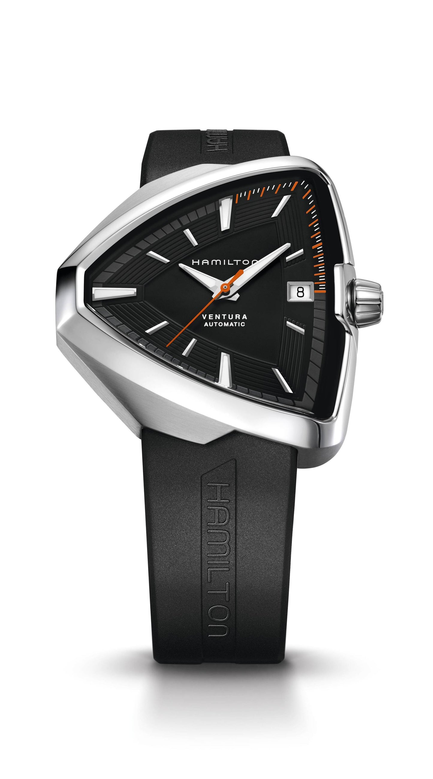 Gents Steel Black Strap Ventura Elvis80 Automatic Hamilton