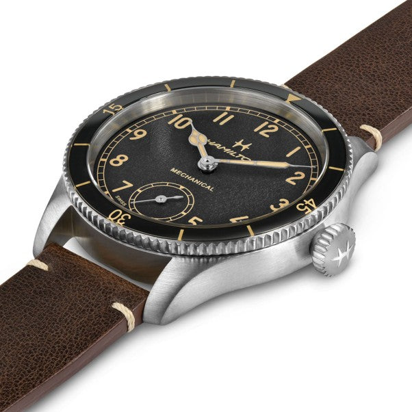 Hamilton Aviation Pioneer Mechanical Black Dial