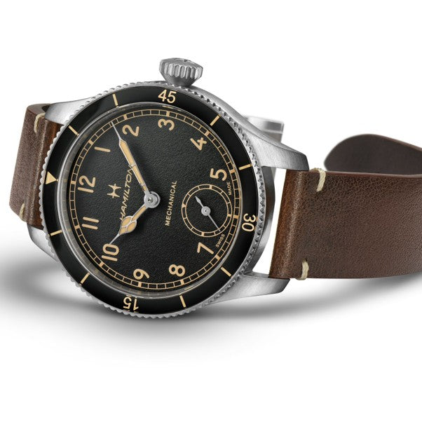 Hamilton Aviation Pioneer Mechanical Black Dial