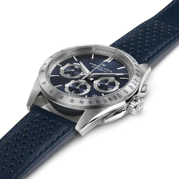 Gents Hamilton Jazzmaster Performer Chronograph Blue Dial
