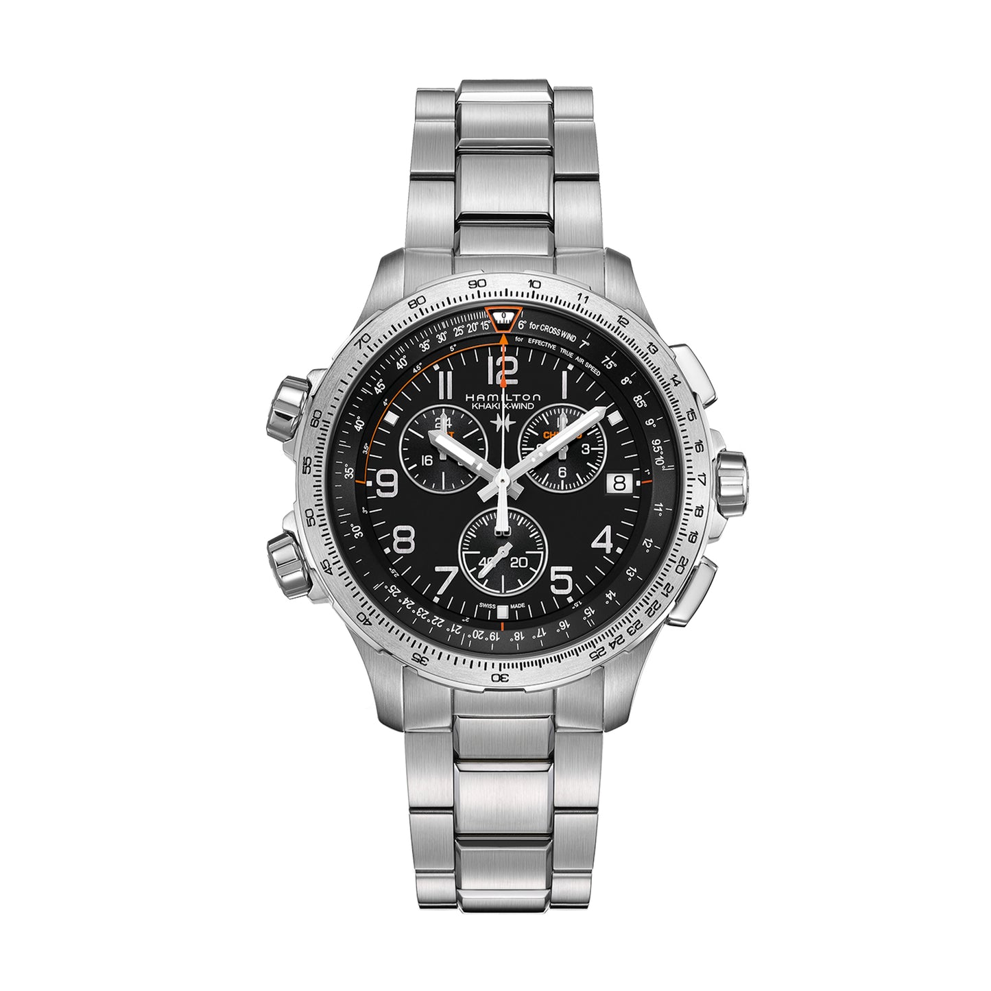 Gents Steel Bracelet X-Wind Gmt Chronograph Hamilton