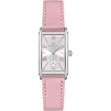 Ladies Steel Hamilton Ardmore With Blush Pink Strap
