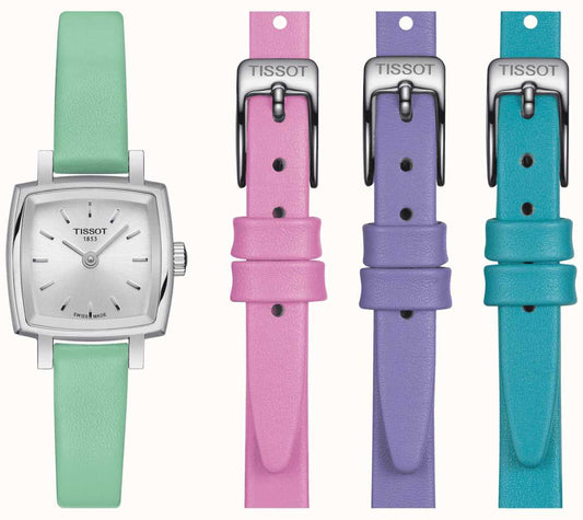 Ladies Tissot Lovely Square Summer Gift Set Multi Strap Watch