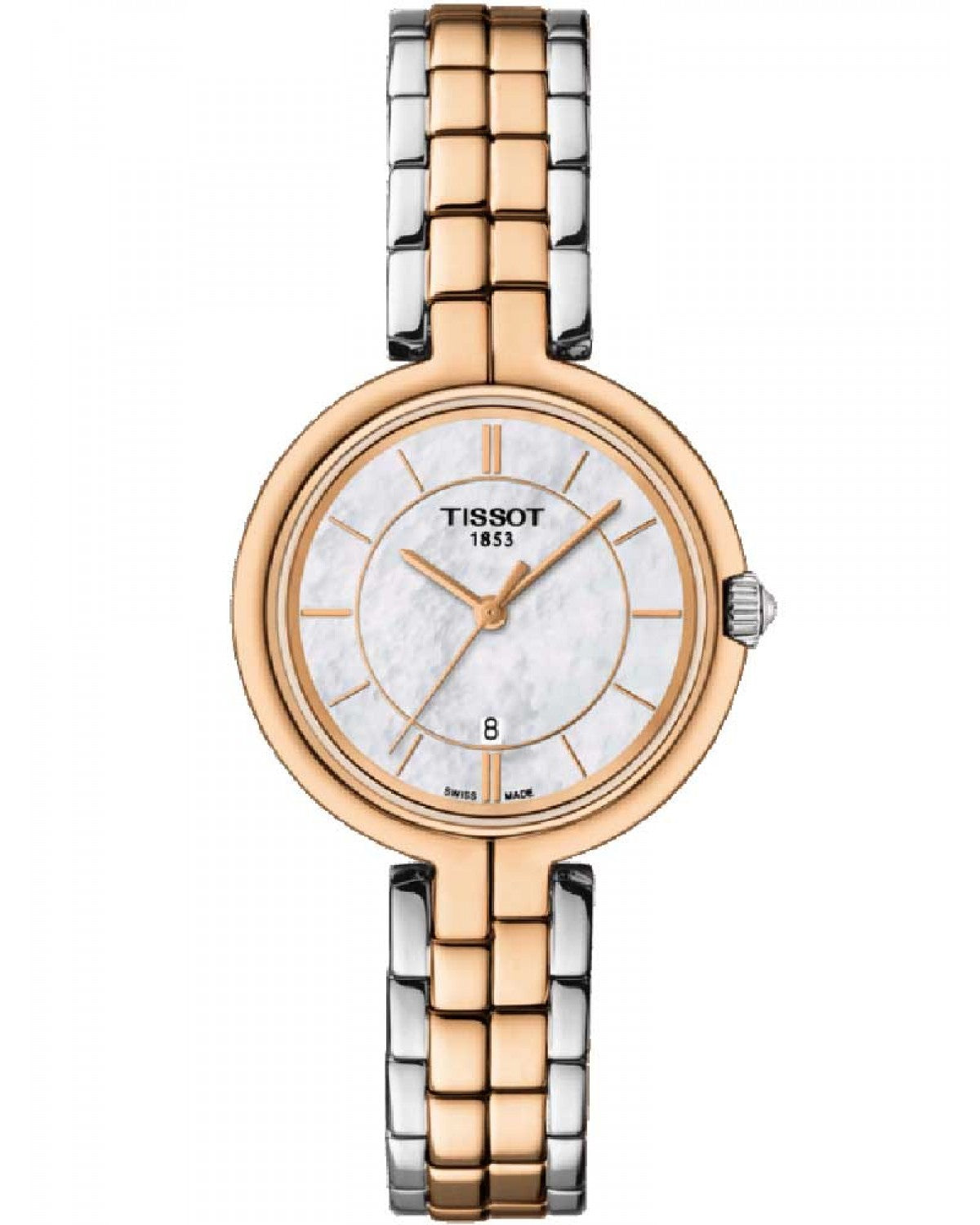 Ladies Two Tone Flamingo Tissot Wtach