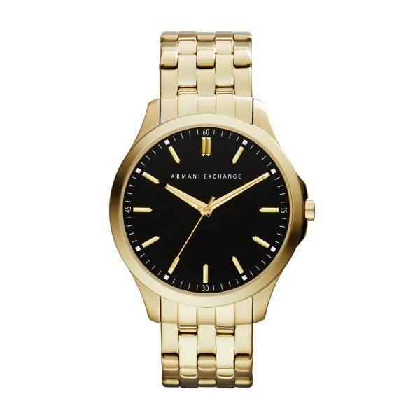 Gents Rolled Gold Bracelet Hampton Armani Exchange Watch