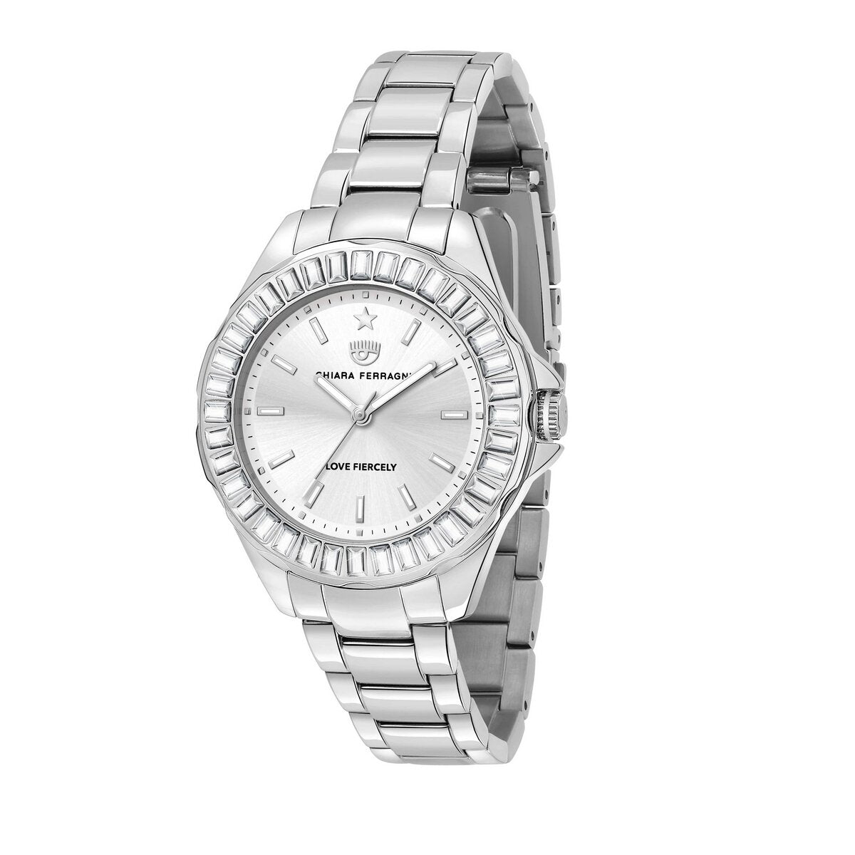 Ladies Stainless Steel Chiara Ferragni Watch With Cubiczirconia