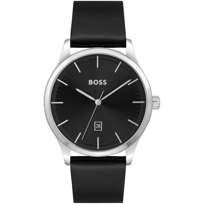 Gents Hugo Boss Stainless Steel Black Dial Watch