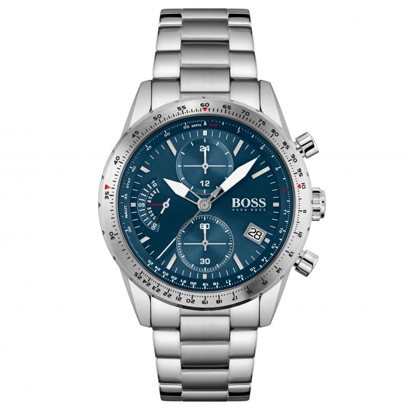 Gents Hugo Boss Stainless Steel Blue Dial