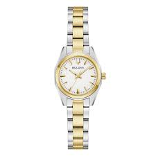Ladies Two Tone Bulova Surveyor Mini 22mm Watch