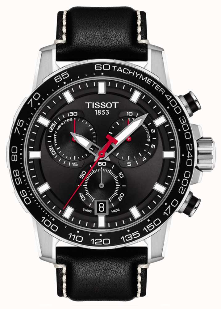Gents Tissot Supersport Chronograph Black Dial